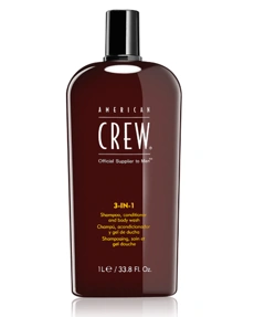 American Crew 3 in 1 Shampoo, Conditioner & Body Wash 1000ml főképe